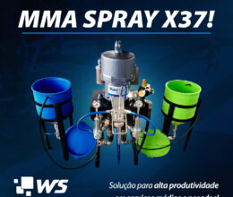 MMA Spray X37: A solução para alta produtividade em serviços médios e pesados.