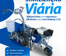 Aplique tintas com segurança e eficiência com a Line Striping 2.7G!