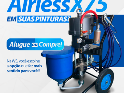 Quer contar com a Airless X75 em suas pinturas?